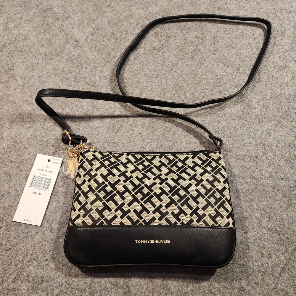 Tommy Hilfiger Crossbody Bag with Signature Monogram and Star Charm